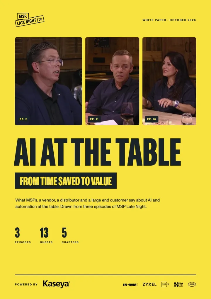 Cover of the white paper AI at the table
