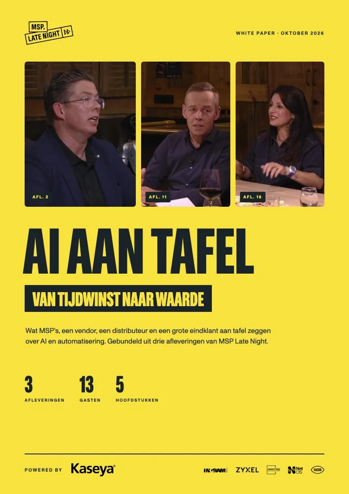 Voorkant van de white paper AI aan tafel