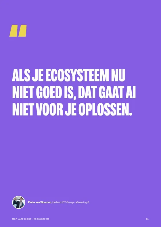 Pagina uit de white paper Ecosysteem