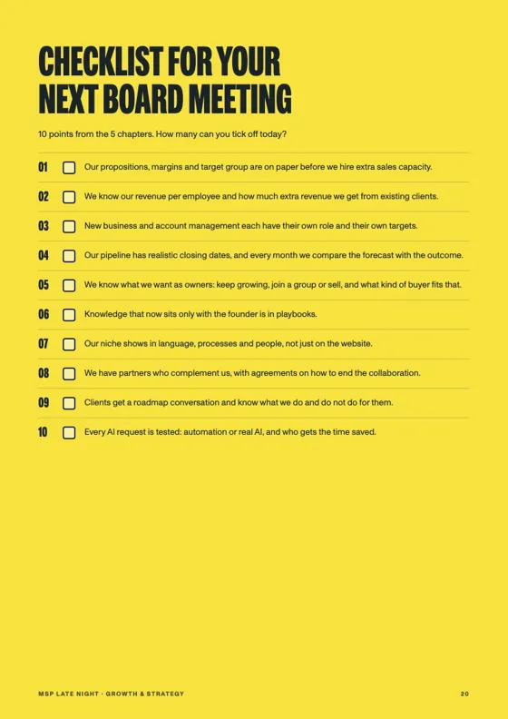 Page from the white paper Growth & strategy