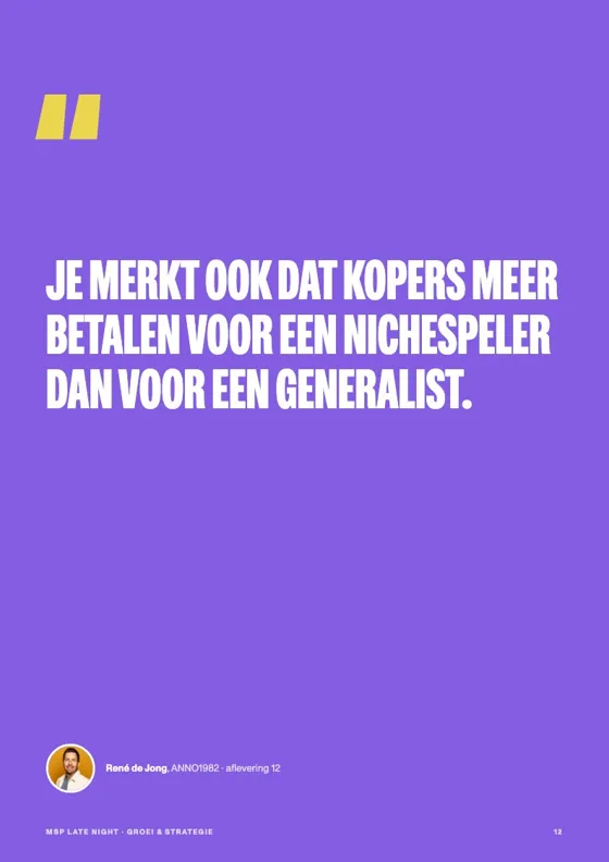 Pagina uit de white paper Groei & strategie
