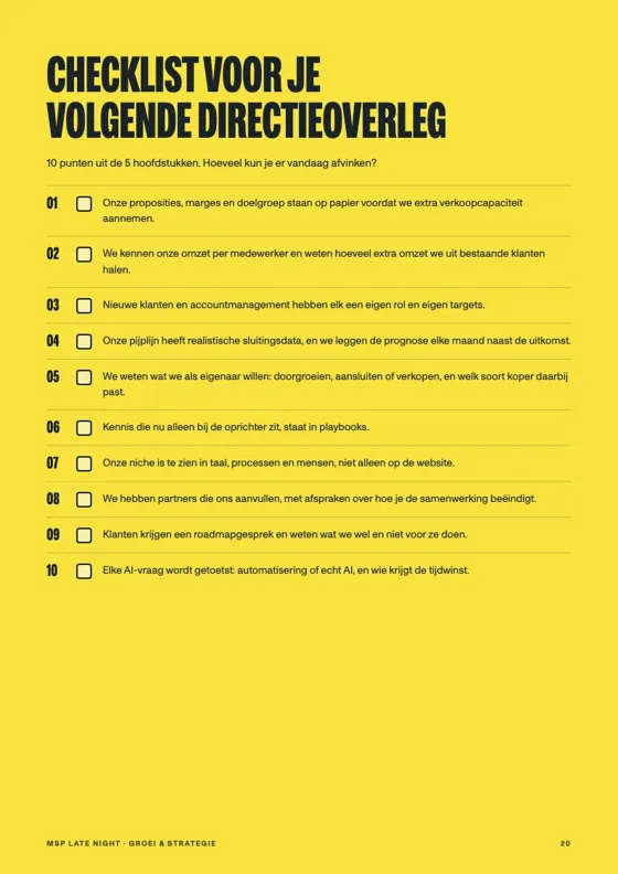 Pagina uit de white paper Groei & strategie