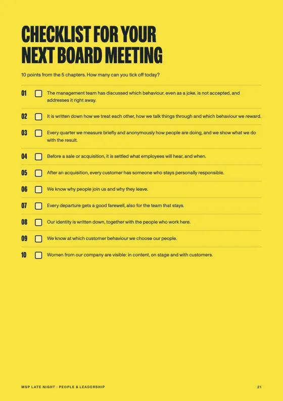 Page from the white paper People & leadership