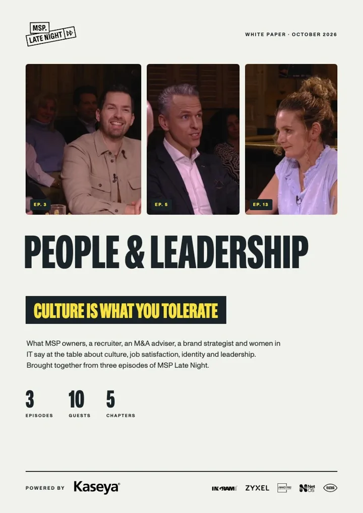 Cover of the white paper People & leadership