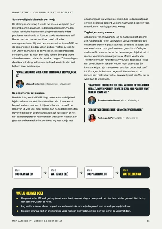 Pagina uit de white paper Mensen & leiderschap