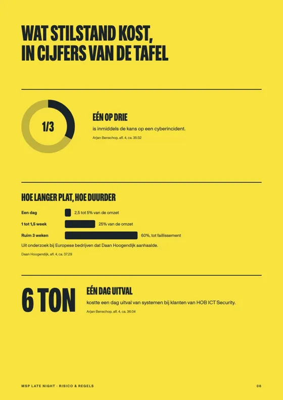 Pagina uit de white paper Risico & regels